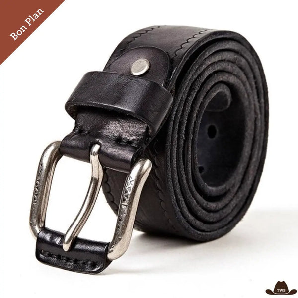 Ceinture de Cuir Western - 105 cm - Bon Plan