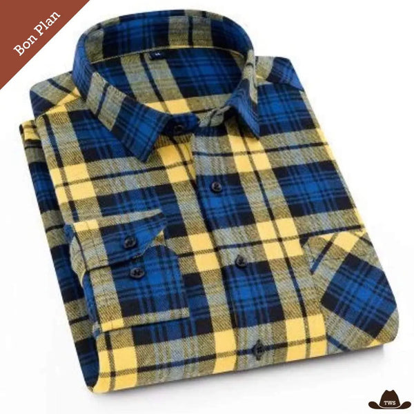 Chemise à Carreaux Style Western - XL et XXL - Bon Plan