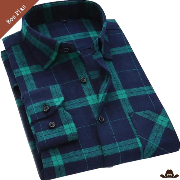 Chemise de Western à Carreaux - XL - Bon Plan