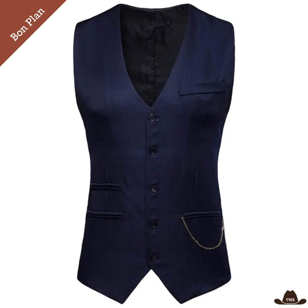 Gilet Sans Manches Style Western - L - Bon Plan