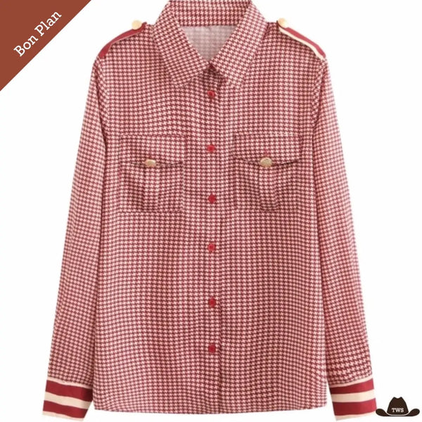 Chemise à Carreaux Femme Style Country - S - Bon Plan