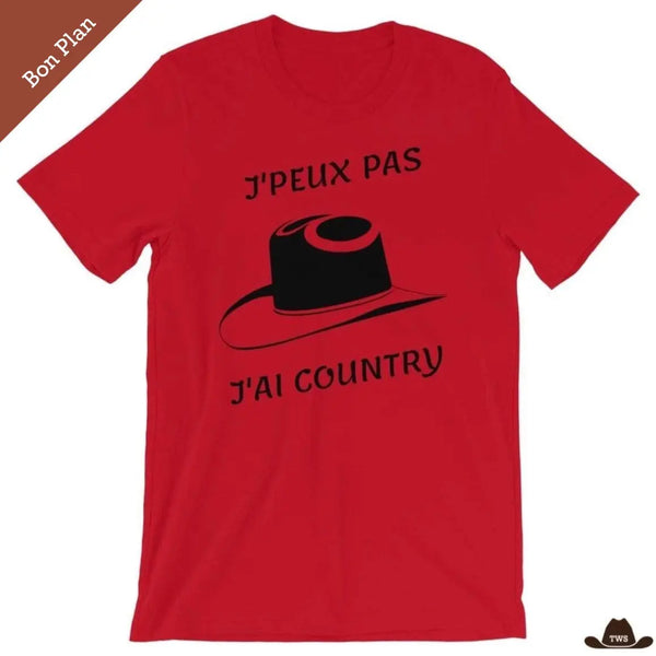 T-Shirt J'Peux Pas J'ai Country - XL - Bon Plan