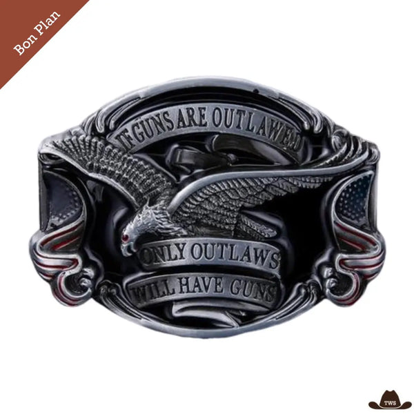 Boucle de Ceinture Western Pistolet - Bon Plan