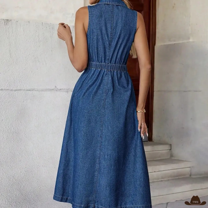 Robe en Jean Cowboy Arrière