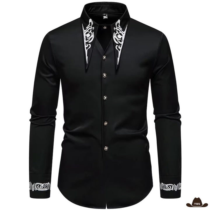 Chemise Noire Western