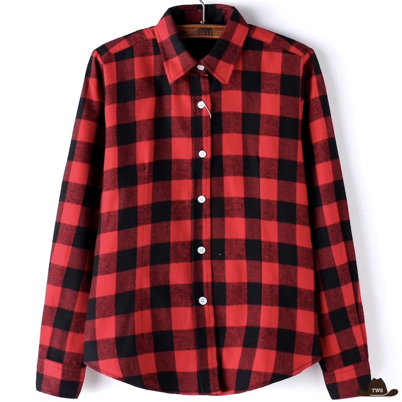 Chemise Country Femme Rouge | The Western Shop Chemise Country Femme Rouge | The Western Shop