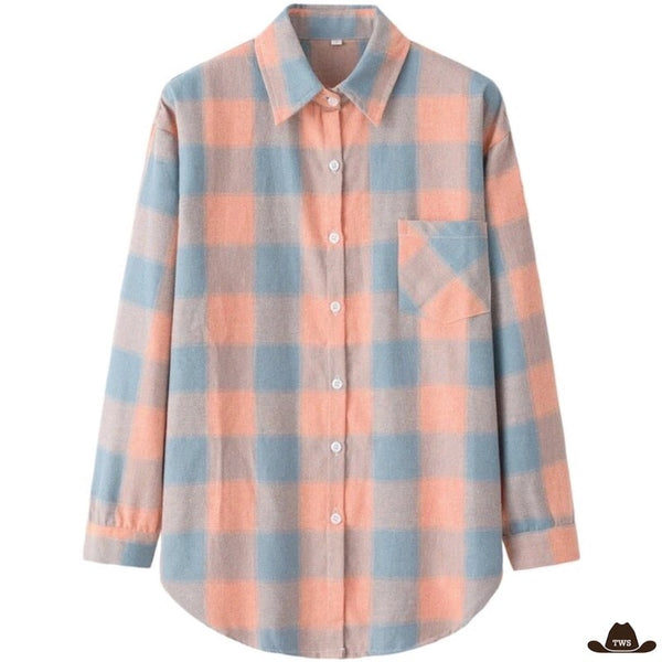 Chemise à Carreaux Femmes Western