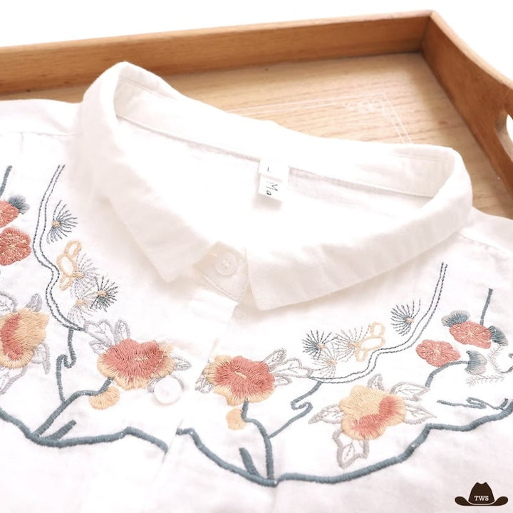 Chemise de Western Fleurs