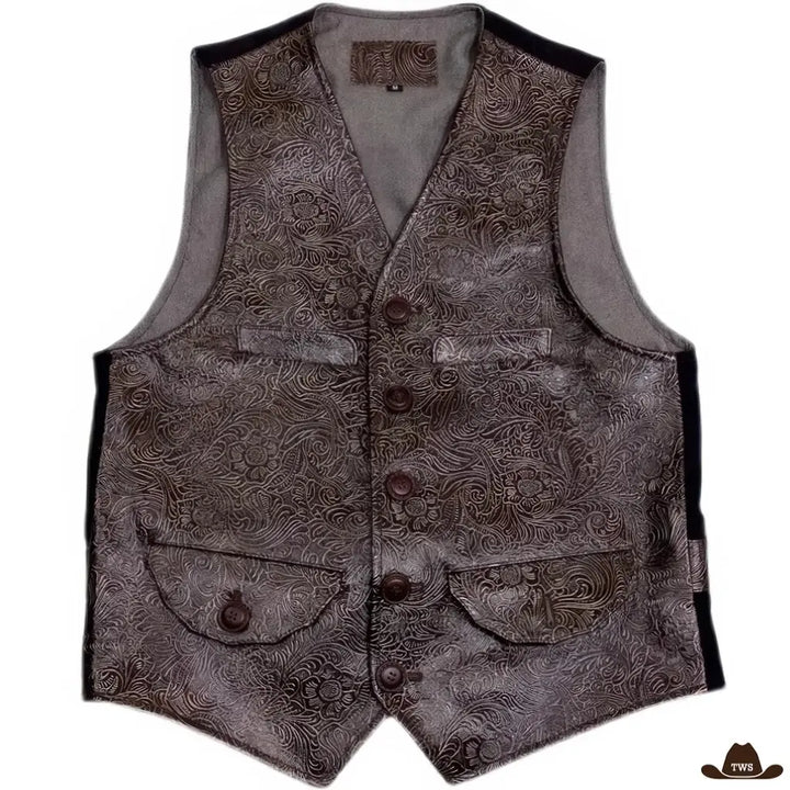 Gilet Cowboy Cuir