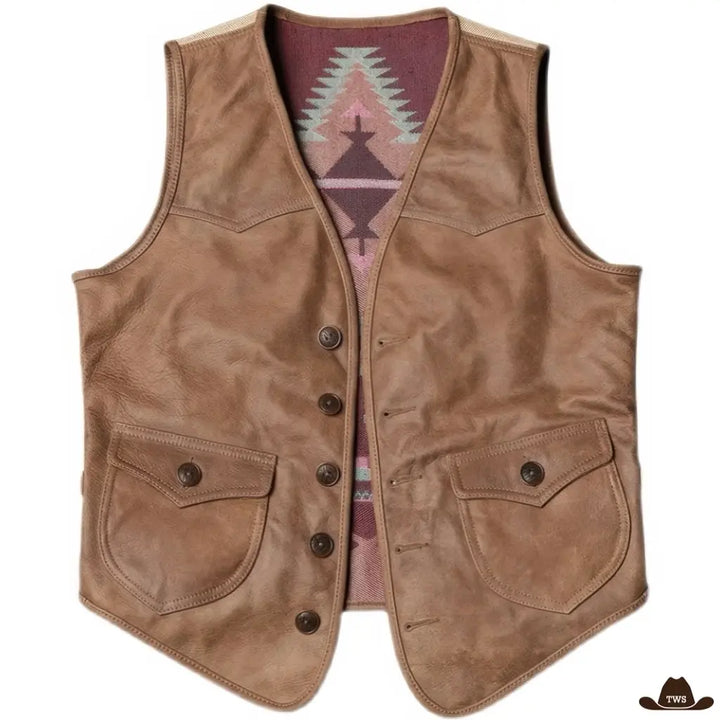 Gilet Cowboy Vache