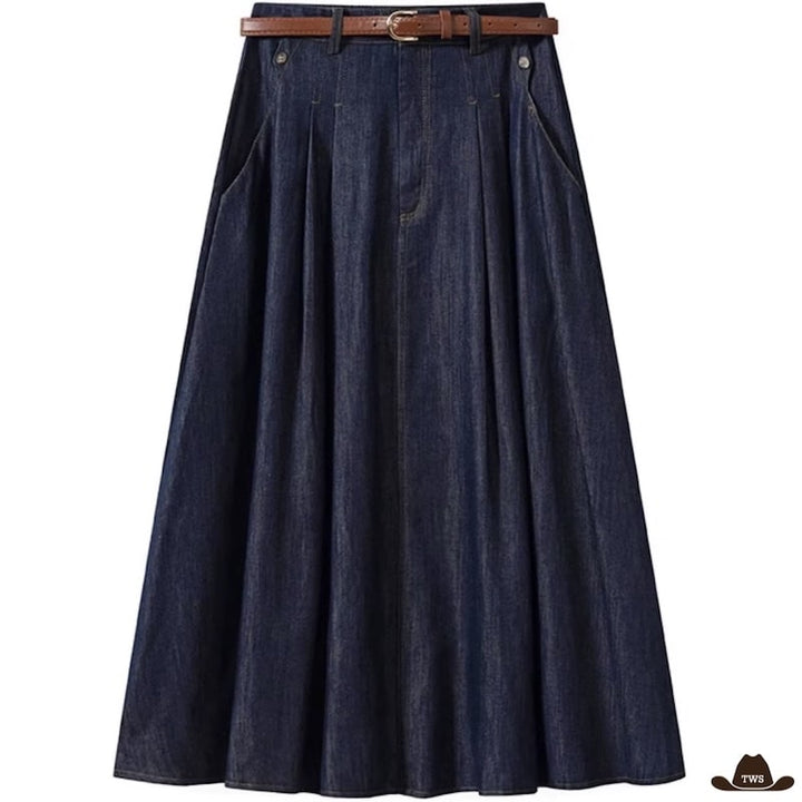 Jupe en Jean Cowboy