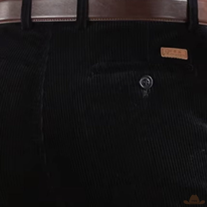Pantalon Cowboy Velours Noir