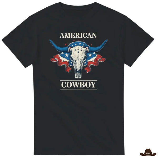 T-shirt Humour Western Cowboy Et Bourbon - Marque Gildan - Neuf Avec étiquette