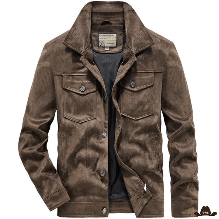 Veste Cowboy Courte Marron