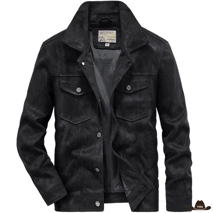 Veste Cowboy Courte Noire