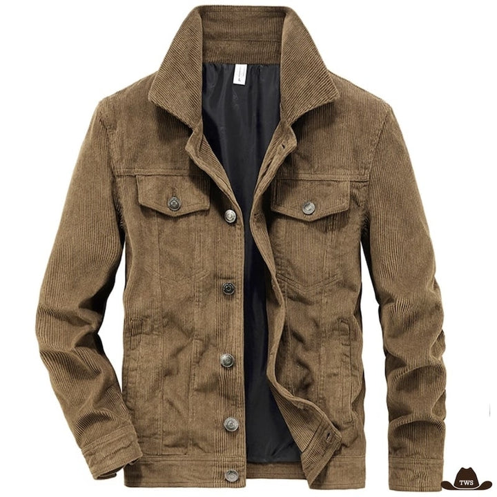 Veste Cowboy Mi-Longue Marron