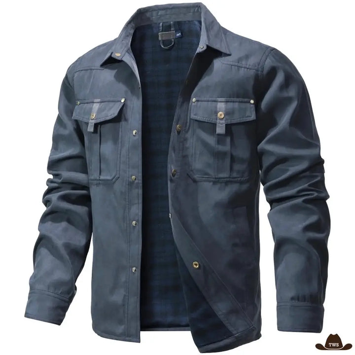 Veste Far West Bleue