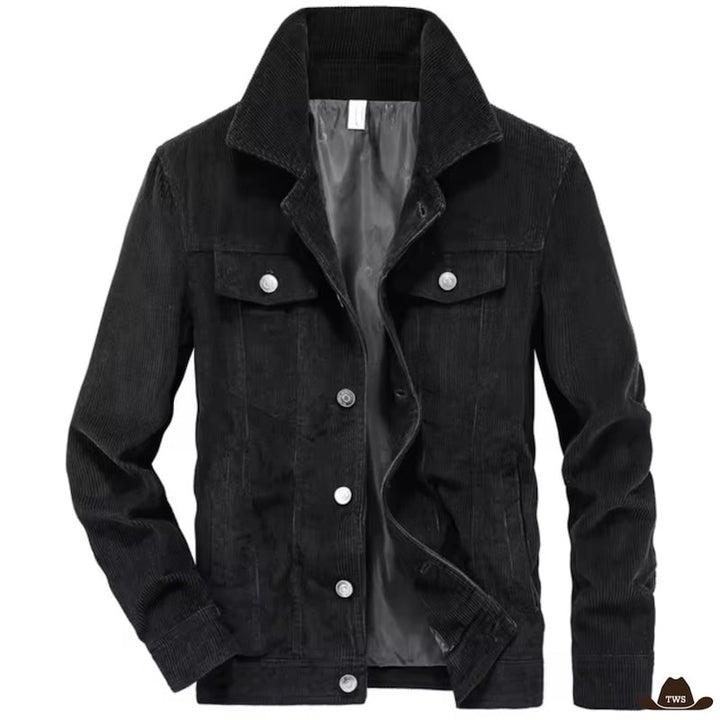 Veste Homme Équitation Style Western Noire