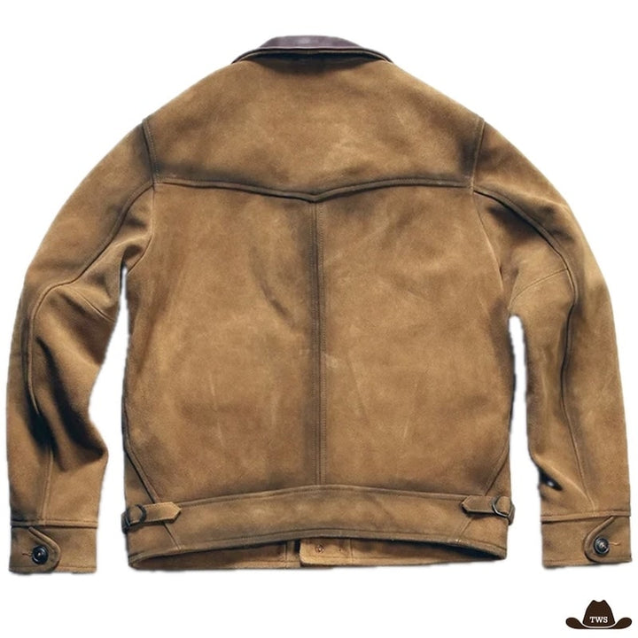 Veste en Cuir Western Homme