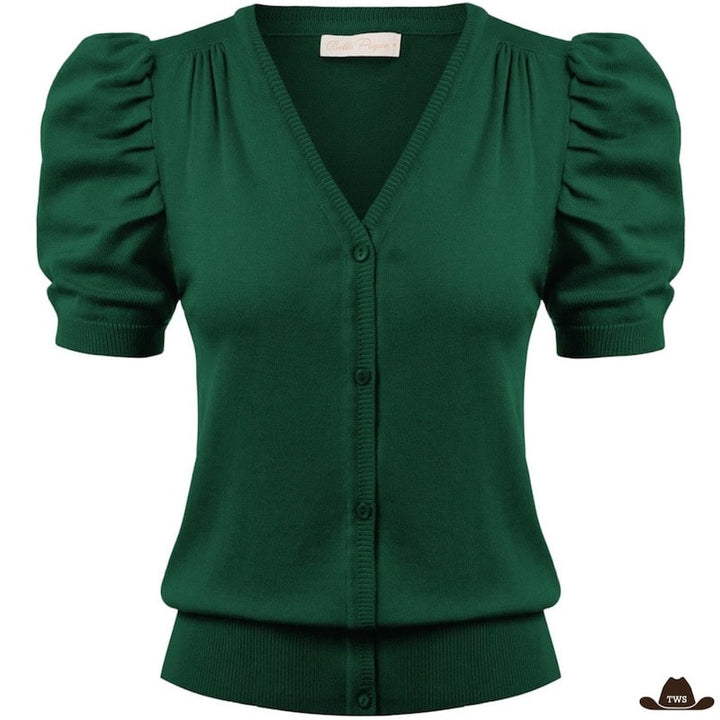 Chemise Country Verte Femme