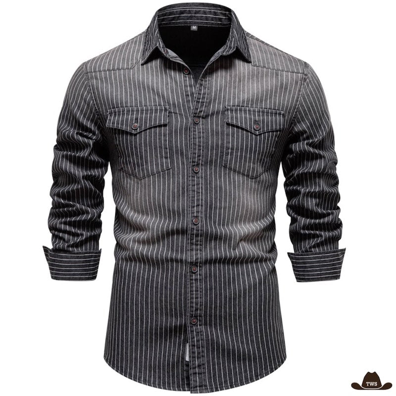 Dubinik® Chemise Cowboy Homme Manches Longues Western Casual Vintage à Bouton Pression, Bleu Royal Noir, L Dubinik® Chemise Cowboy Homme Manches Longues Western Casual Vintage à Bouton Pression, Bleu Royal Noir, L