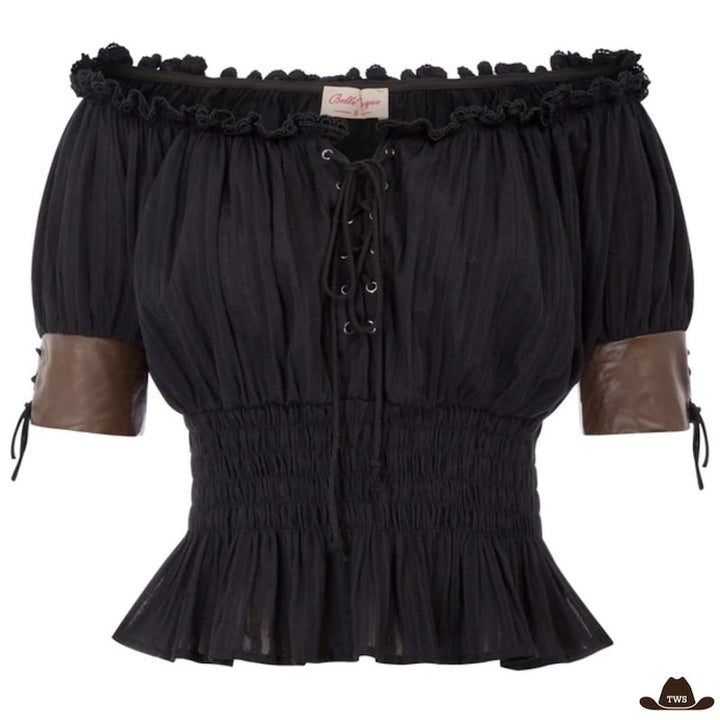 Blouse Country Femme Noire