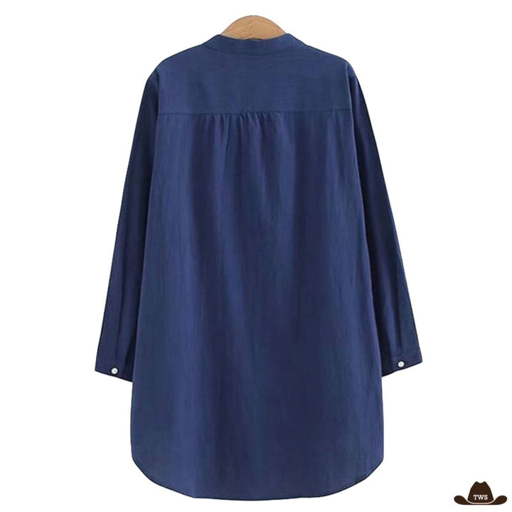 Blouse Western Bleue