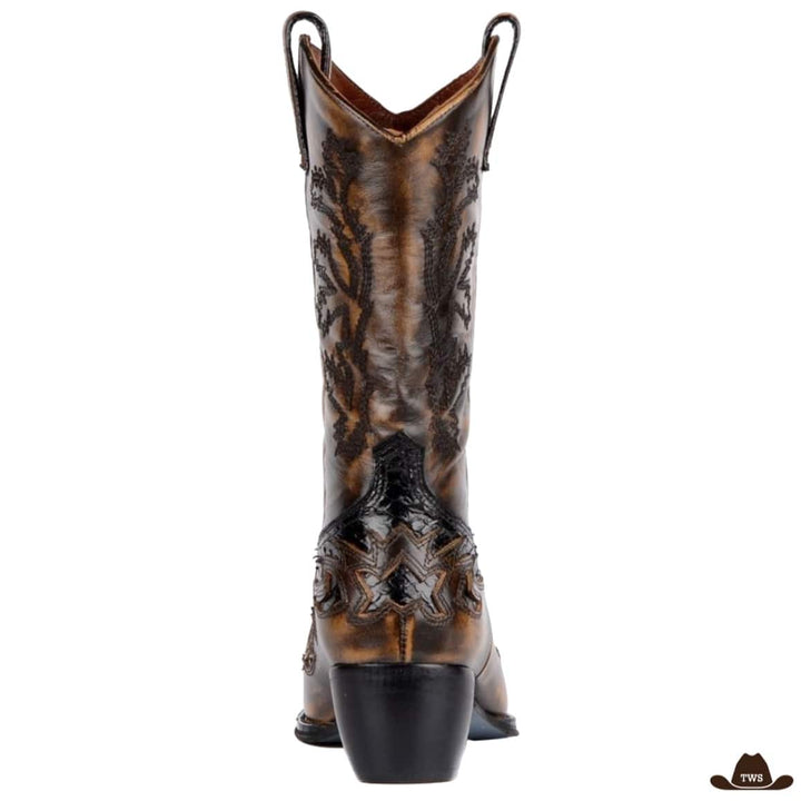 bottes en cuir cowboy