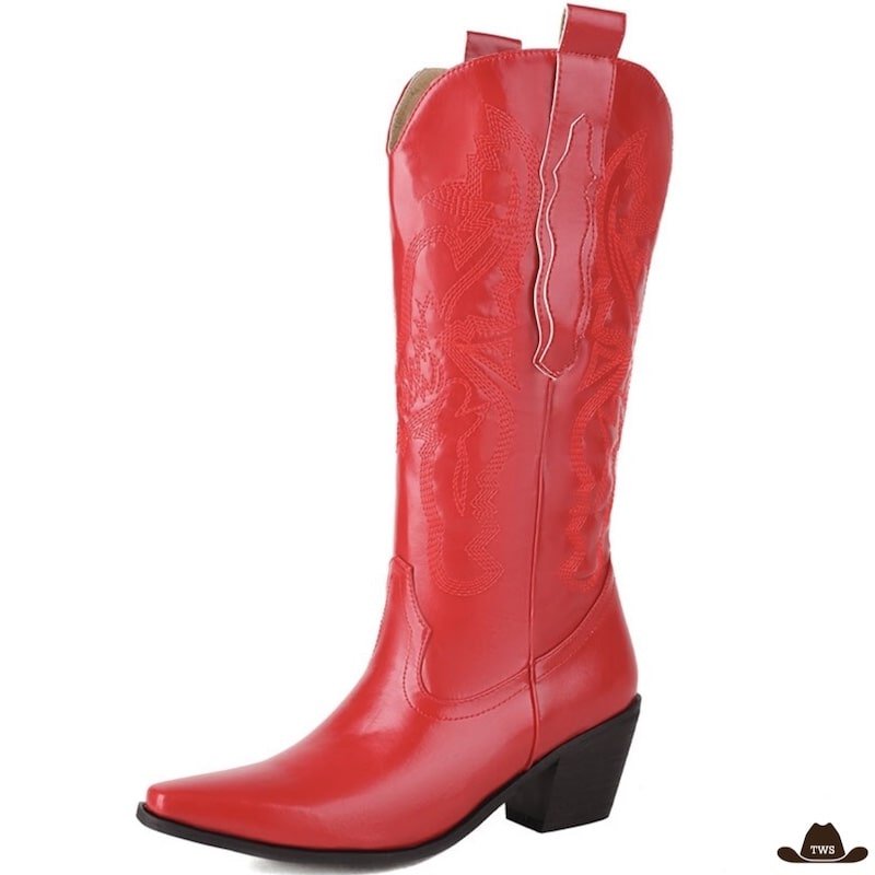Bottes de Country Femme Rouges | The Western Shop