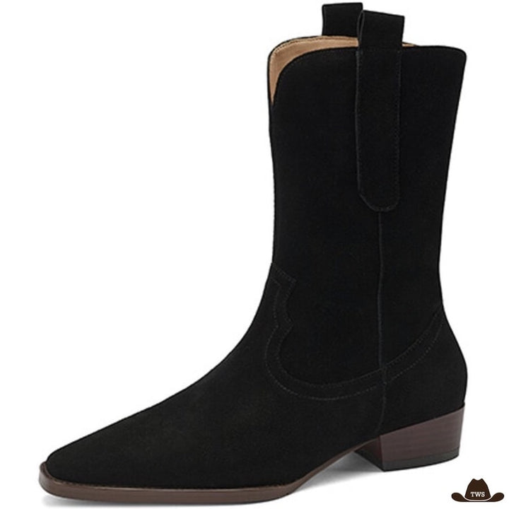 Bottines Western Daim