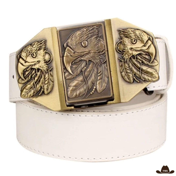 Ceinture Briquet Western Aigle Blanche