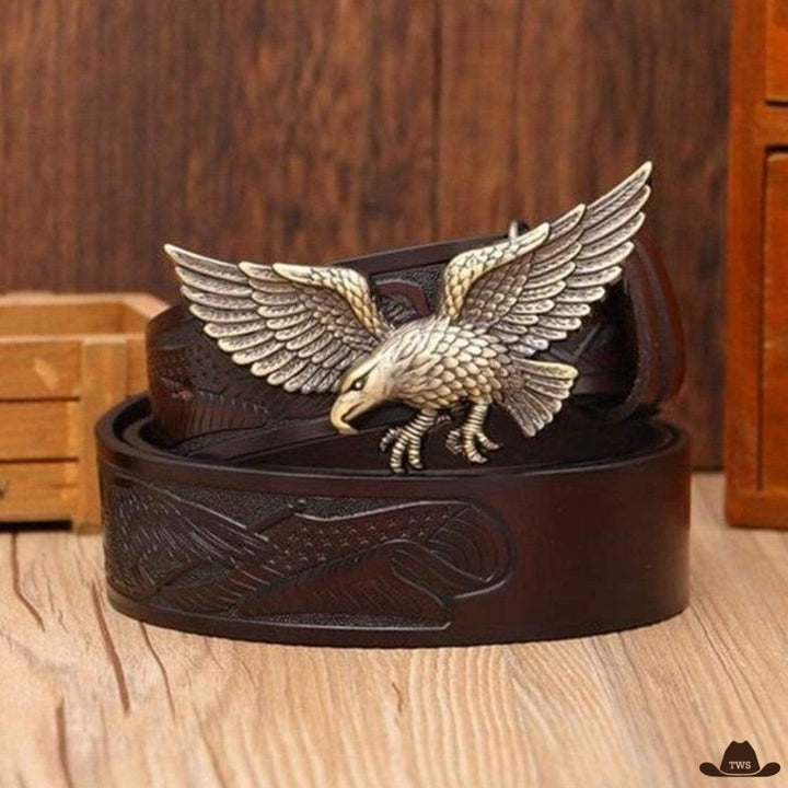 Ceinture façon cowboy - marron