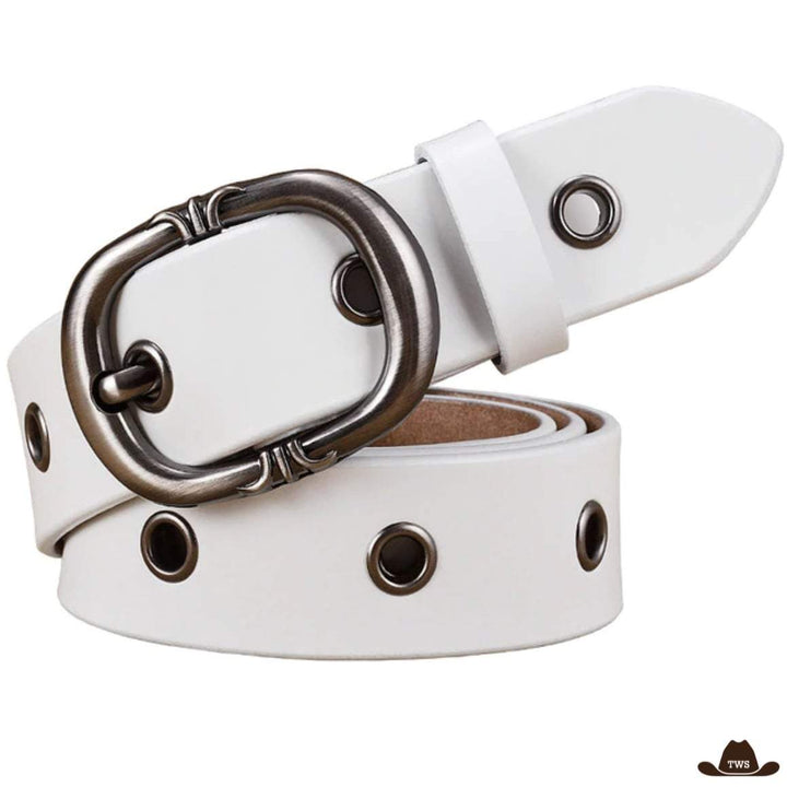 Ceinture Femme Western Blanche