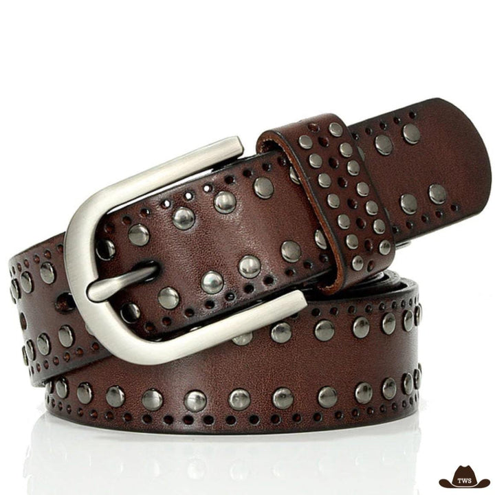 Ceinture Femme Western Marron Foncé