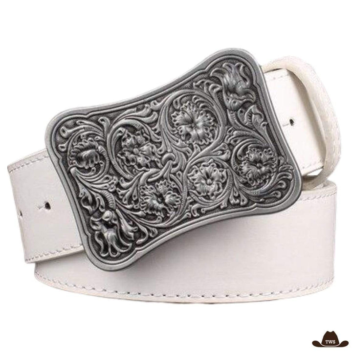 Ceinture de Show Western Blanche