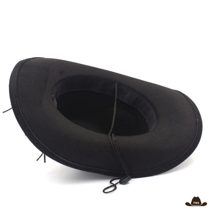 Chapeau Country Noir Cowboy Fashion