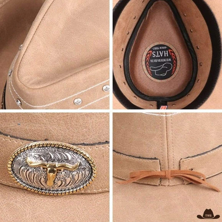 Chapeau Cowboy Homme Marron