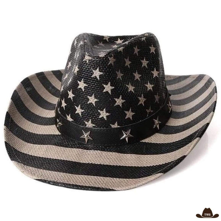 Chapeau Cowboy USA Noir et Blanc