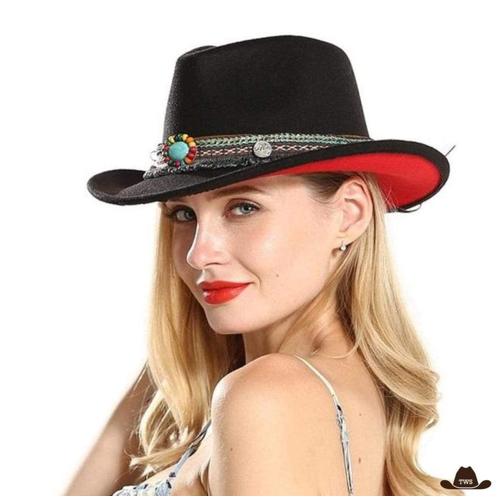 Chapeau de cowgirl - finition avant