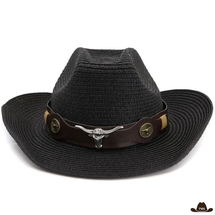 Chapeau de Paille Cow-boy Homme