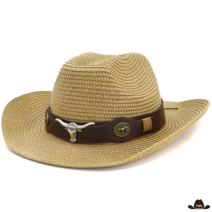 Chapeau de Paille Cowboy Homme