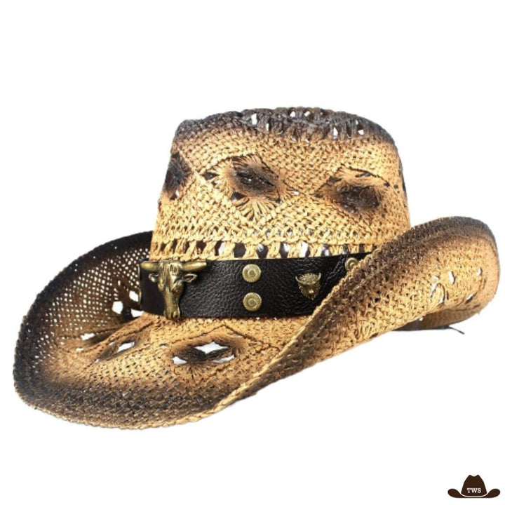 Chapeau de Paille Western Femme Noir