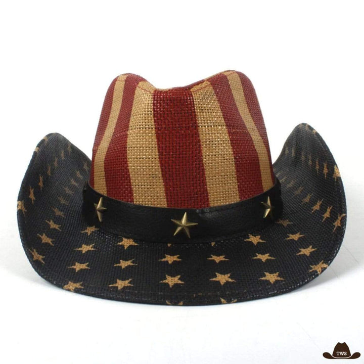 Chapeau Western Avec Drapeau Américain 1