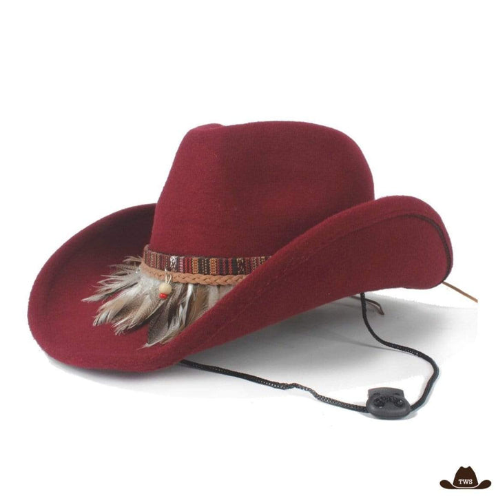 Chapeaux Western Dakota Bordeaux