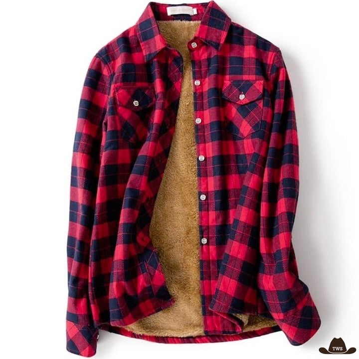 Chemise à Carreaux Western Femme