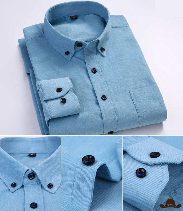 Chemise Authentic Cowboy Bleue