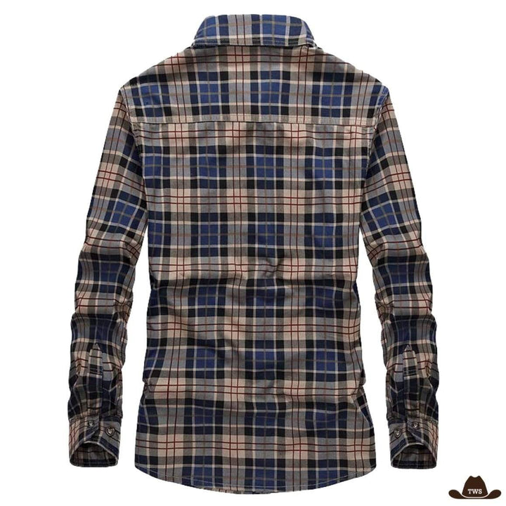 Chemise de Cowboy Carreaux Fondus pour Homme
