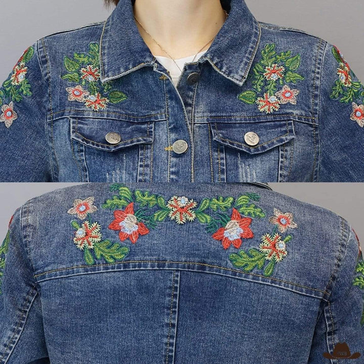 Chemise Brodée Western Femme