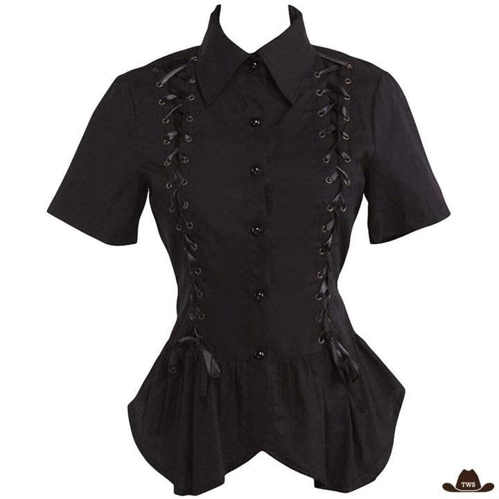 Chemise Western Femme Noire