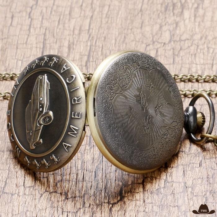 montre à gousset homme voiture